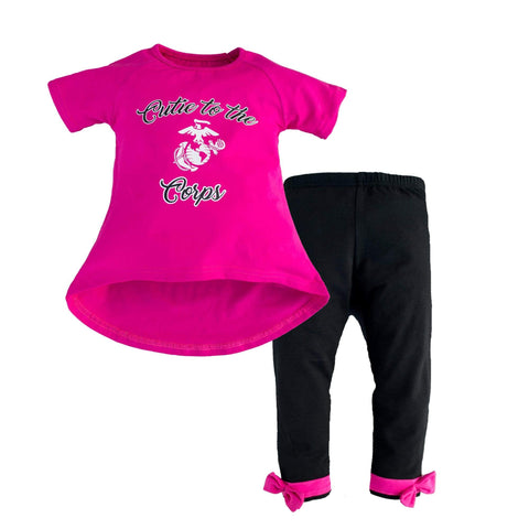 Marine Cutie to the Corps Toddle 2 Piece Set