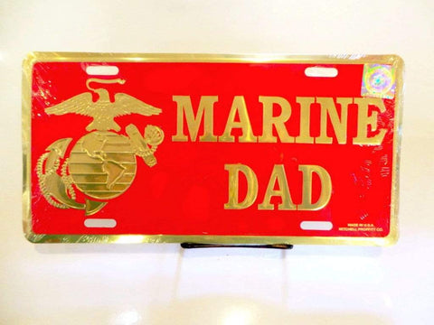 Marine Dad License Plate