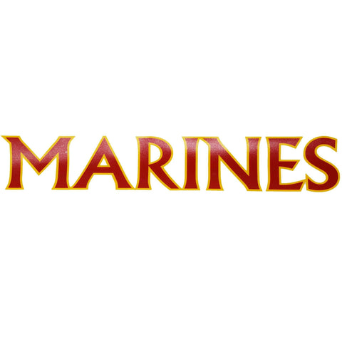 Marines in Gold Vinyl Decal