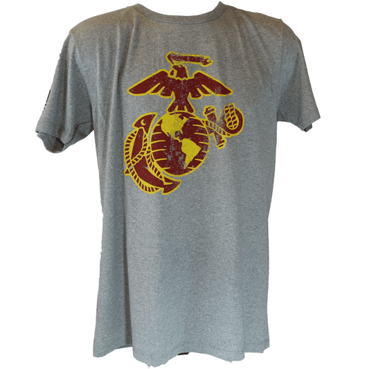 Vintage USMC EGA T-Shirt - Grey