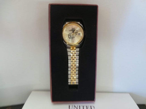 Men's Two Toned EGA  Gold Face Watch