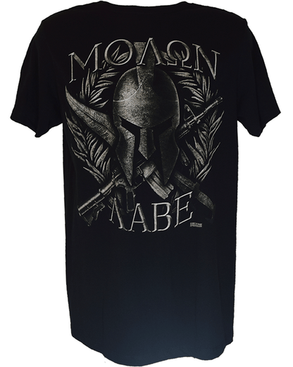 Molon Labe Black Graphic T-Shirt