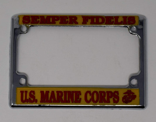 Motorcycle License Plate Frame - Semper Fi