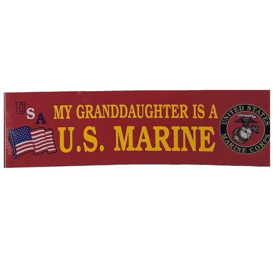 My Granddaughter is a U.S. Marine Bumper Sticker