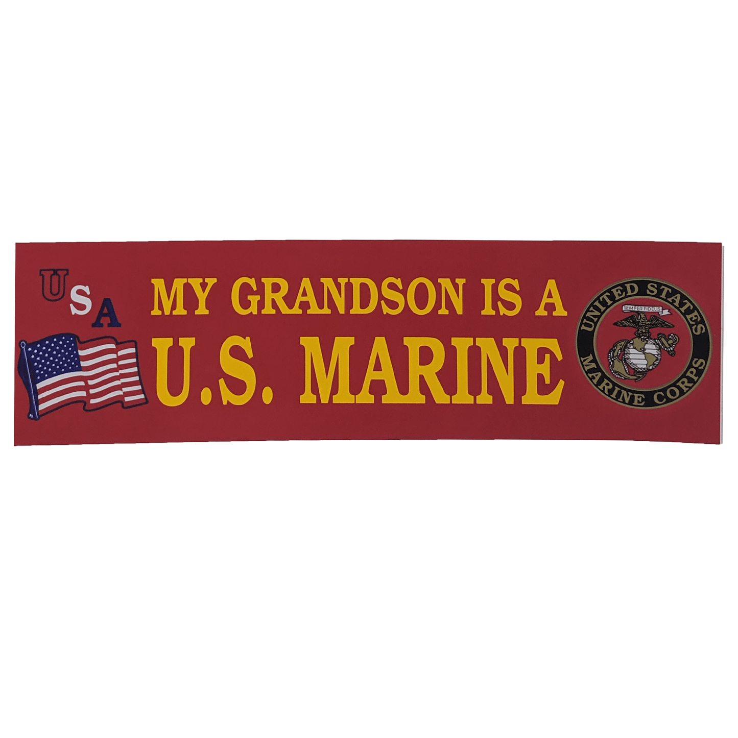 My Grandson Is A Marine  Bumper Sticker