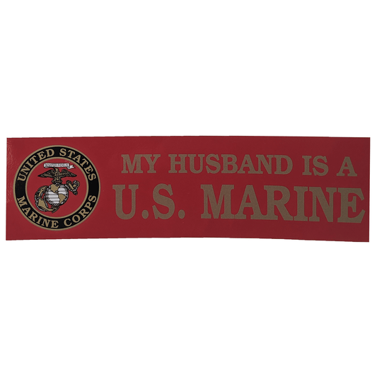 My Husband is a US Marine Bumper Sticker