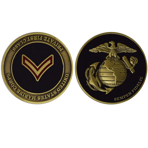 Private First Class USMC Coin