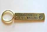 Proud ___ Of A Marine Gold Bar Keychain