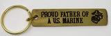 Proud ___ Of A Marine Gold Bar Keychain
