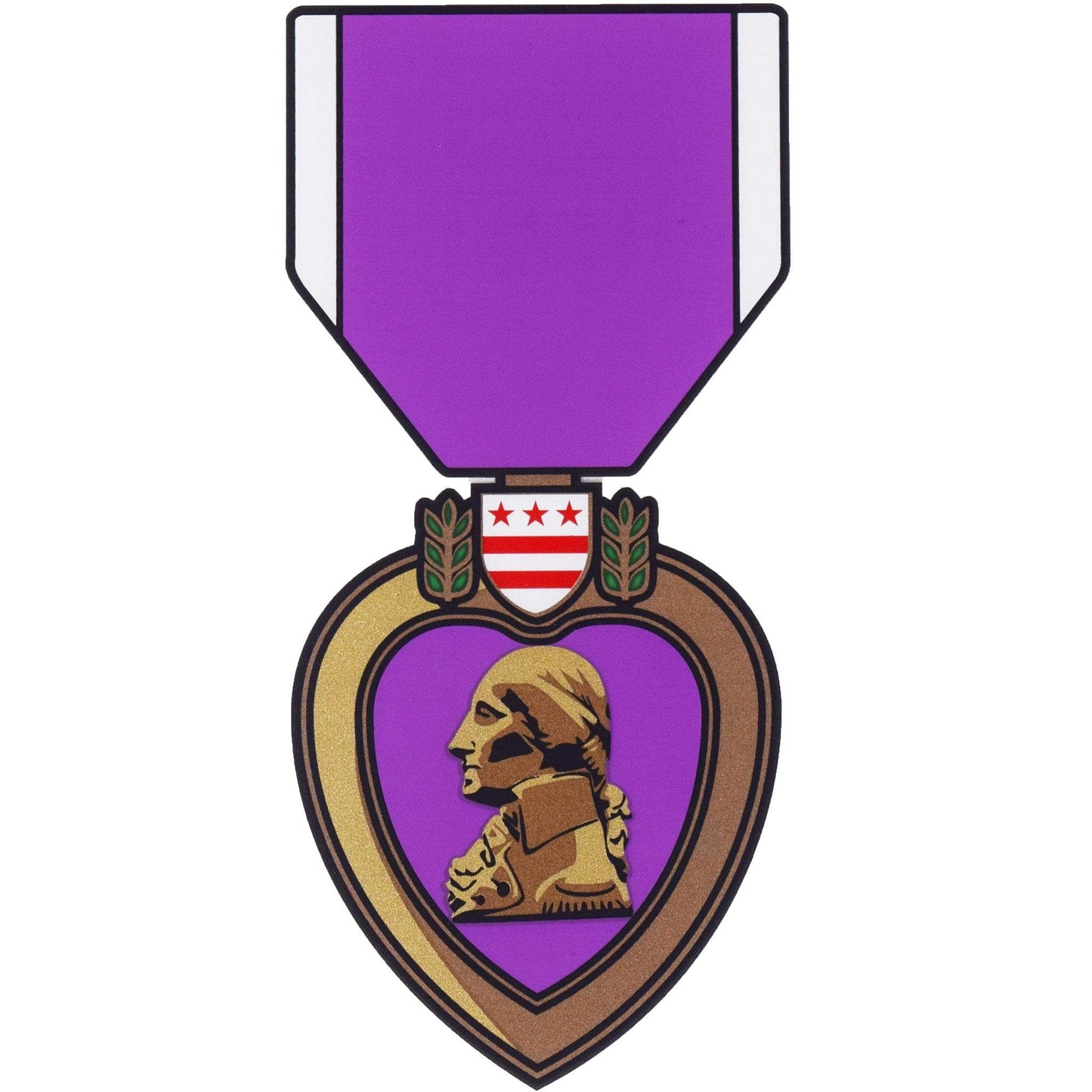 Purple Heart Decal