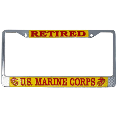 Retired U.S. Marine Corps License Plate