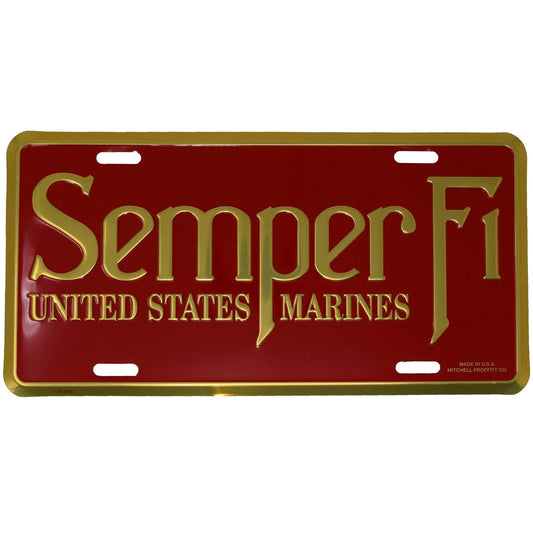 Semper Fi License Plate