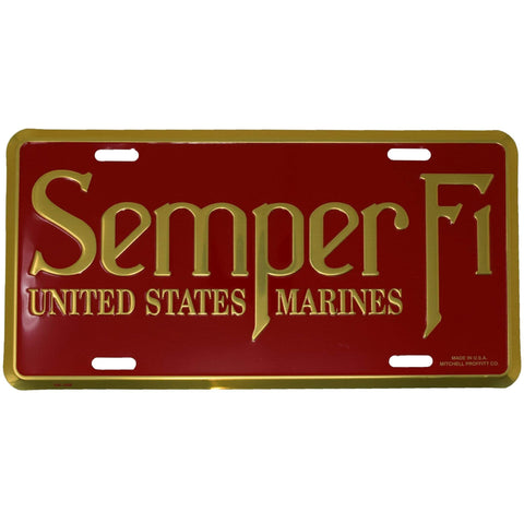 Semper Fi License Plate