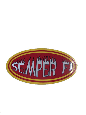 Semper Fi Reflective Sticker - Small