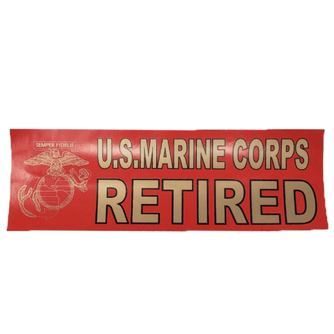 U.S. Marine Corps Retired Bumper Sticker