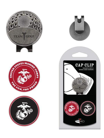 U.S. Marines Golf Cap Clip with Ball Markers