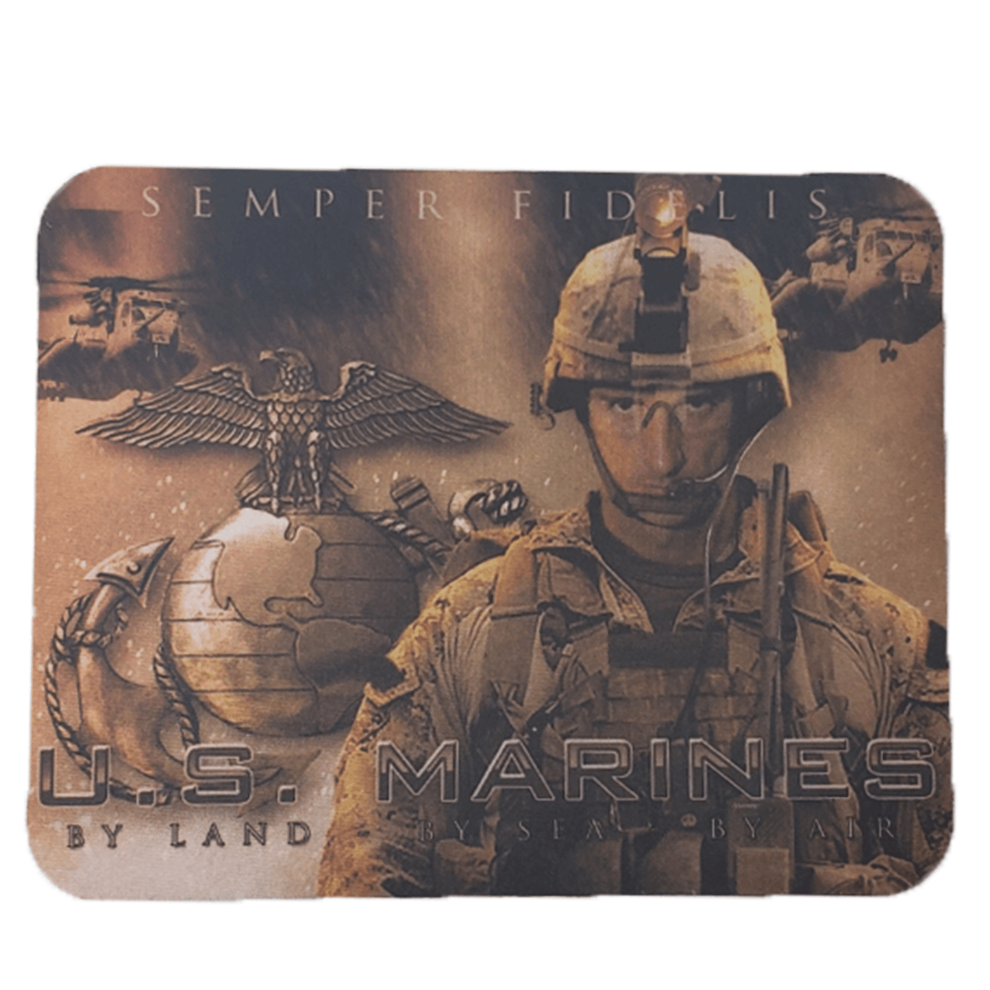 U.S. Marines Land Air and Sea Mouse Pad