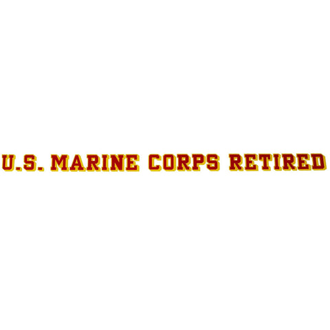U.S. Marines Retired Decal