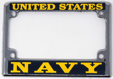 U.S. Navy Motorcycle License Plate Frame