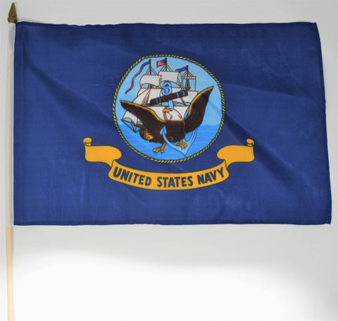 U.S. Navy Stick Flag 12" x 18"