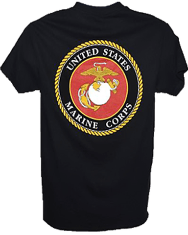 United States Marine Corps Seal Shirt in Black