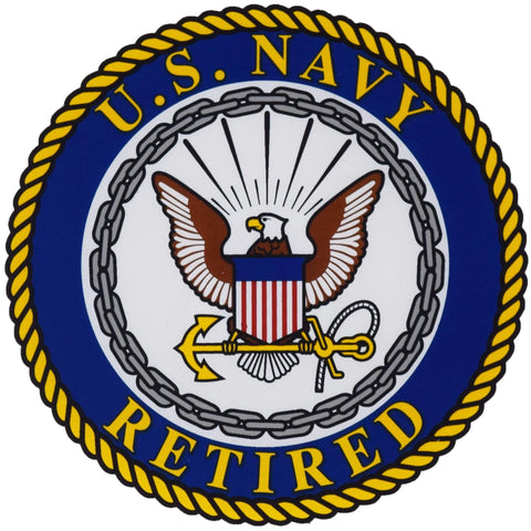 USN Retired Decal