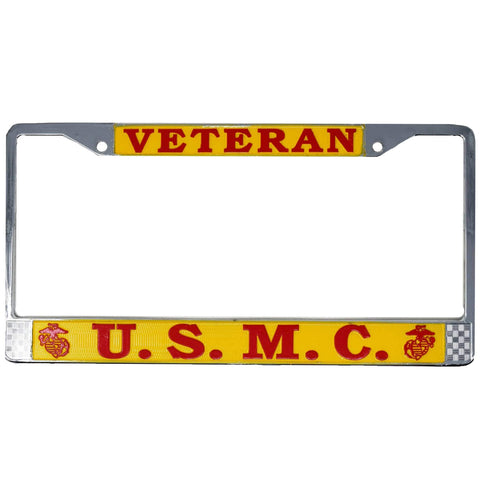Veteran U.S.M.C. license plate