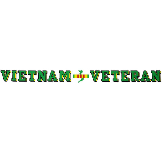 Vietnam Veteran Window Strip Decal