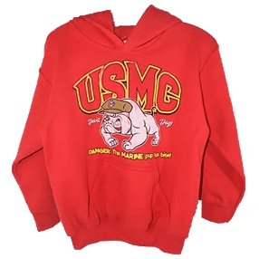 Youth Red Pup Has Bite Sweatshirt